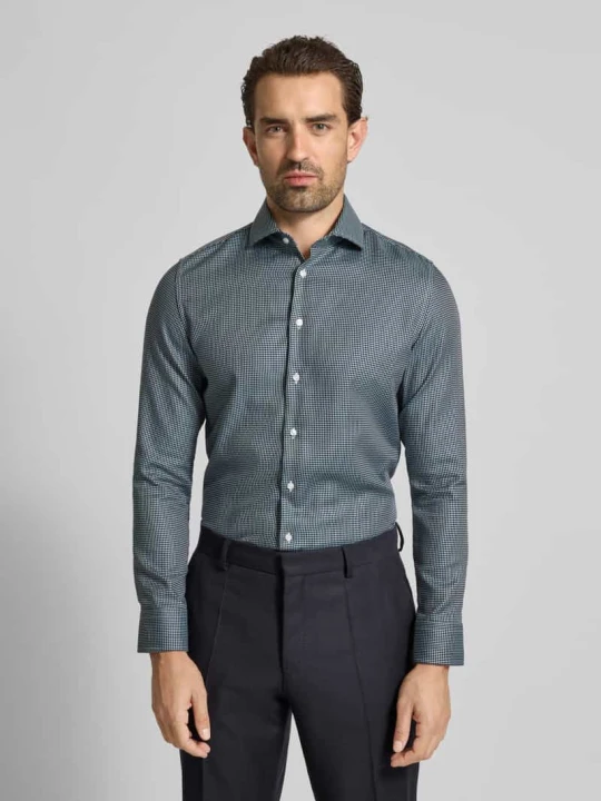 Zdjęcie produktu Koszula biznesowa o kroju slim fit z kołnierzykiem typu kent Seidensticker Zielony
