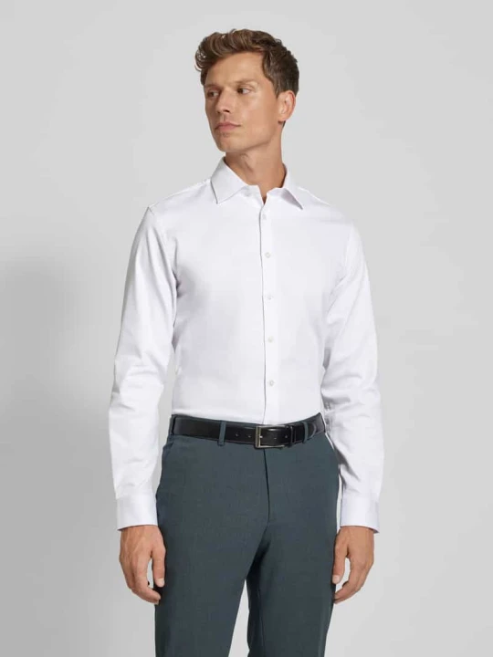 Zdjęcie produktu Koszula biznesowa o kroju slim fit z mieszanki bawełny model 'FILIP' Selected Biały