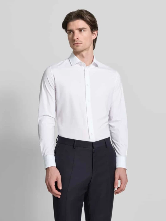 Zdjęcie produktu Koszula biznesowa o kroju slim fit z listwą guzikową CRUNA Biały