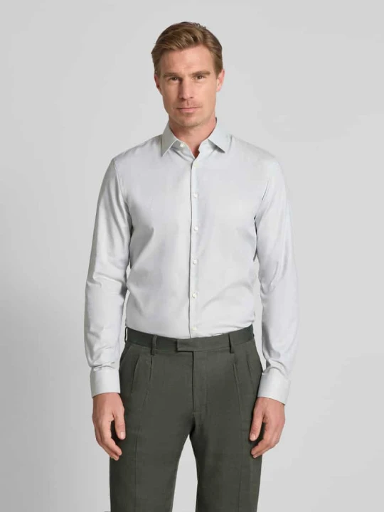 Zdjęcie produktu Koszula biznesowa o kroju slim fit z kołnierzykiem typu kent Jake*s Jasnozielony