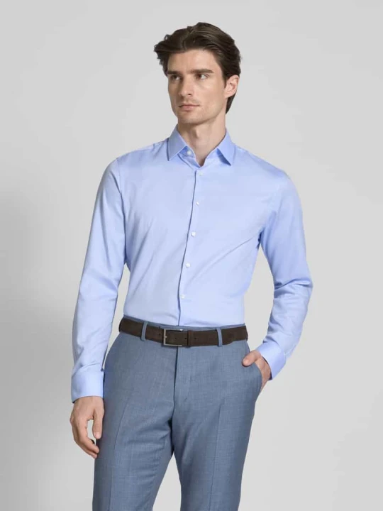 Zdjęcie produktu Koszula biznesowa o kroju slim fit z listwą guzikową Jake*s Błękitny