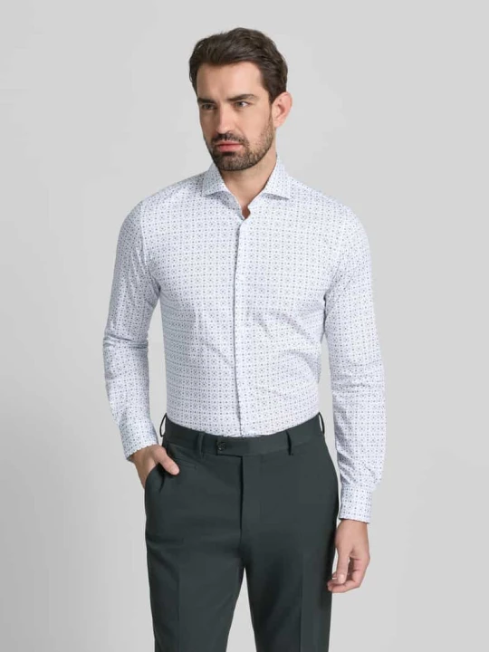 Zdjęcie produktu Koszula biznesowa o kroju slim fit z listwą guzikową model ‘Pares’ JOOP! Limonkowy