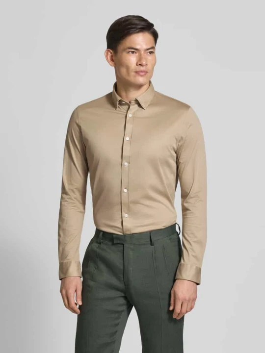 Zdjęcie produktu Koszula biznesowa o kroju slim fit z listwą guzikową model ‘trostol’ Matinique Oceaniczny