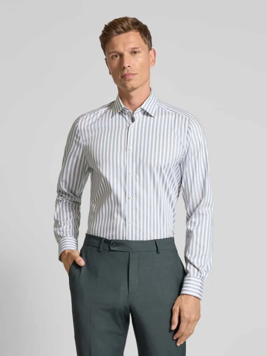 Zdjęcie produktu Koszula biznesowa o kroju slim fit z listwą guzikową OLYMP Level 5 Zielony