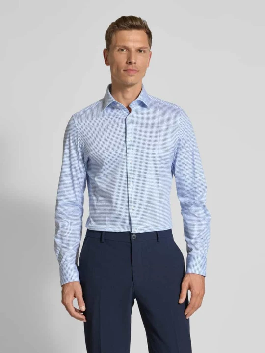 Zdjęcie produktu Koszula biznesowa o kroju slim fit z listwą guzikową Roy Robson Jasnoniebieski