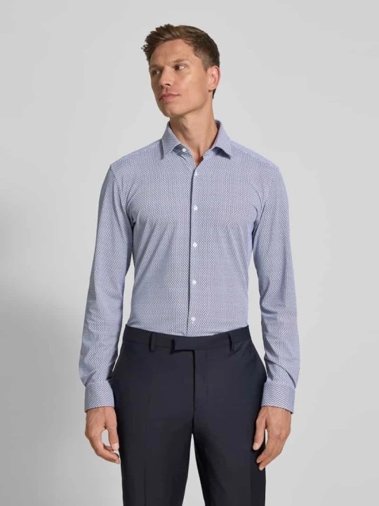 Zdjęcie produktu Koszula biznesowa o kroju slim fit z materiału ze streczem model ‘KENNO’ Hugo Biały