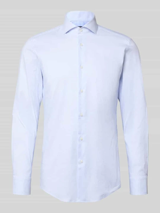Zdjęcie produktu koszula biznesowa o kroju slim fit z mieszanka bawełny model 'H-HANK-SP' Boss Błękitny