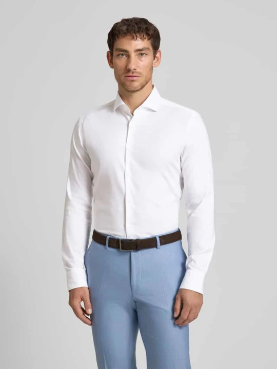 Zdjęcie produktu Koszula biznesowa o kroju slim fit z bardzo długim rękawem model 'H-HANK-SP-C1' Boss Biały