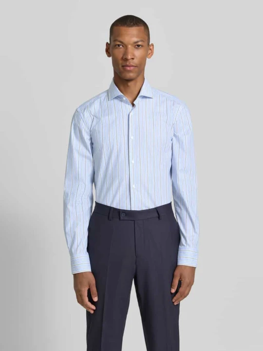 Zdjęcie produktu Koszula biznesowa o kroju slim fit z mieszanki bawełny model 'HANK-SP' Boss Błękitny