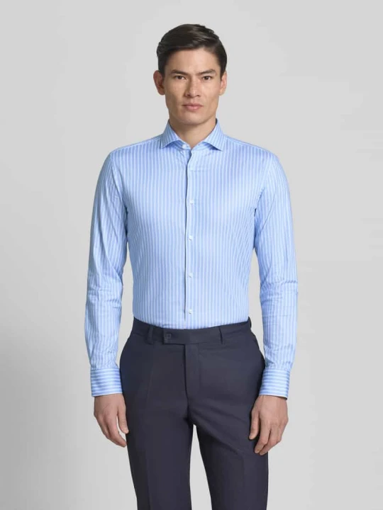Zdjęcie produktu Koszula biznesowa o kroju slim fit z mieszanki bawełny model 'HANK-SP-C1' Boss Niebieski