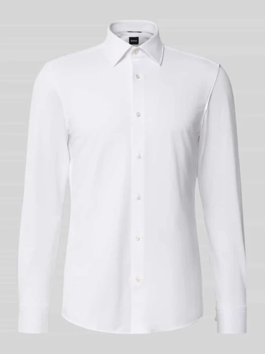 Zdjęcie produktu Koszula biznesowa o kroju slim fit z mieszanki bawełny model 'P-Hank-K-261' Boss Biały
