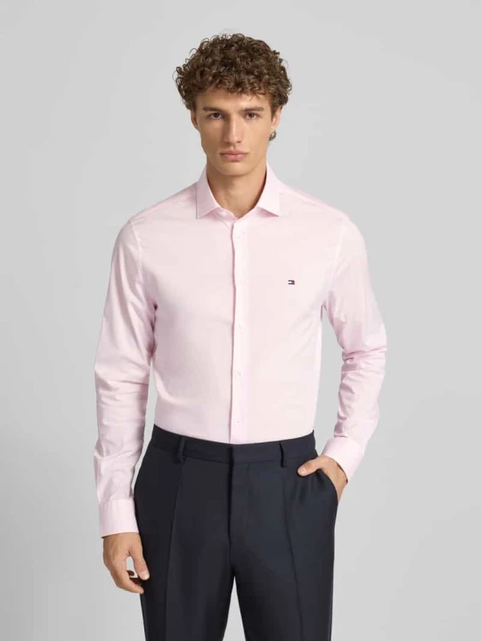 Zdjęcie produktu Koszula biznesowa o kroju tailored fit z mieszanki bawełny Tommy Hilfiger Różowy