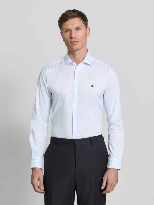 Zdjęcie produktu Koszula biznesowa o kroju tailored fit z mieszanki bawełny Tommy Hilfiger Błękitny