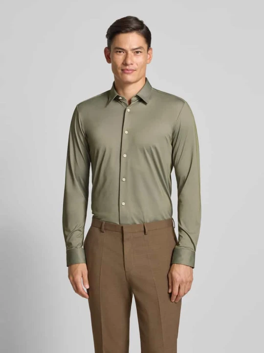 Zdjęcie produktu Koszula biznesowa o kroju slim fit z oddychającego materiału Boss Zielony