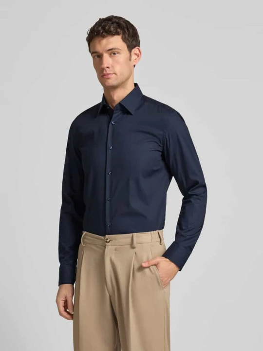 Zdjęcie produktu Koszula biznesowa o kroju slim fit z bardzo długim rękawem Boss Granatowy