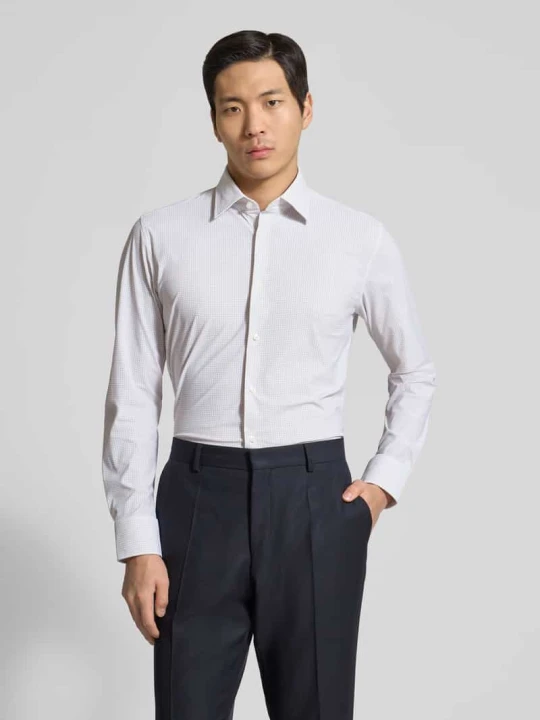 Zdjęcie produktu Koszula biznesowa o kroju slim fit z superelastycznego dżerseju model 'P-HANK' Boss Beżowy