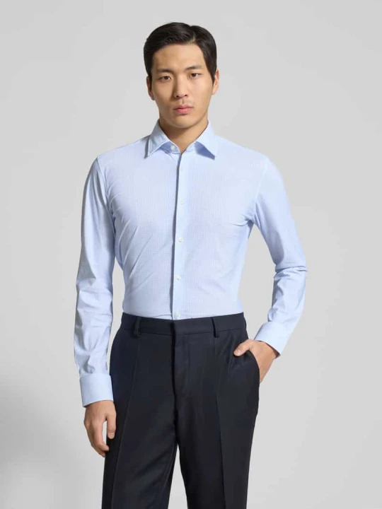 Zdjęcie produktu Koszula biznesowa o kroju slim fit z superelastycznego dżerseju model 'P-HANK' Boss Jasnoniebieski