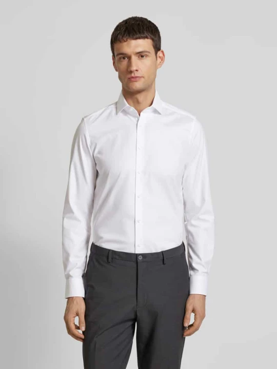 Zdjęcie produktu Koszula biznesowa o kroju slim fit z tkaniny big twill OLYMP Level 5 Biały
