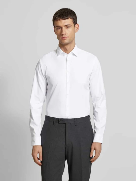 Zdjęcie produktu Koszula o kroju slim fit biznes z kołnierzykiem typu kent Jake*s Biały