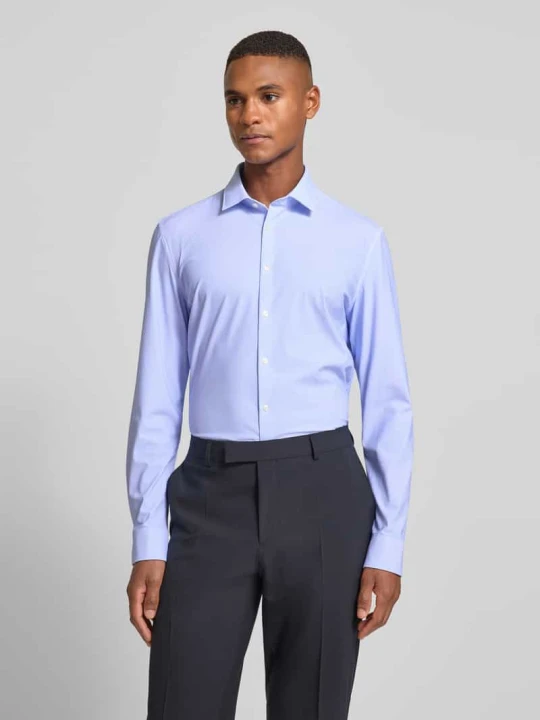 Zdjęcie produktu Koszula biznesowa o kroju super slim fit z kołnierzykiem typu kent Jake*s Błękitny