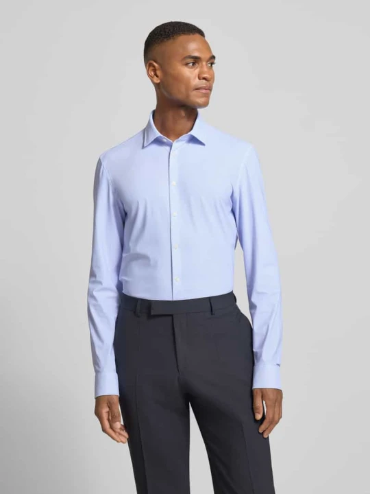 Zdjęcie produktu Koszula biznesowa o kroju super slim fit z kołnierzykiem typu kent Jake*s Błękitny