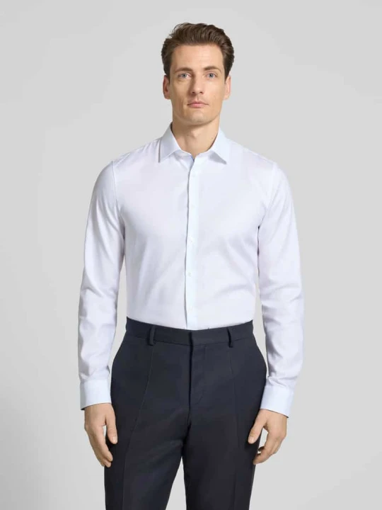 Zdjęcie produktu Koszula biznesowa o kroju super slim fit z kołnierzykiem typu kent OLYMP No. Six Biały