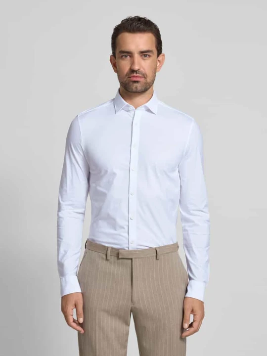 Zdjęcie produktu Koszula biznesowa o kroju super slim fit z kołnierzykiem typu kent OLYMP No. Six Biały