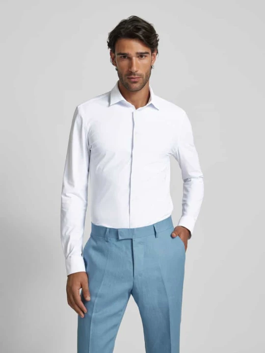 Zdjęcie produktu Super slim fit koszula biznesowa z listwą guzikową Jake*s Biały