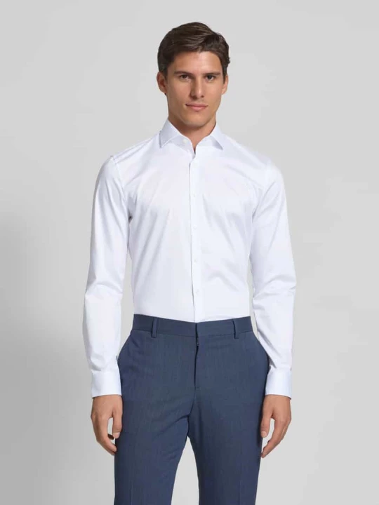 Zdjęcie produktu Koszula biznesowa o kroju super slim fit z kołnierzykiem typu kent OLYMP No. Six Biały