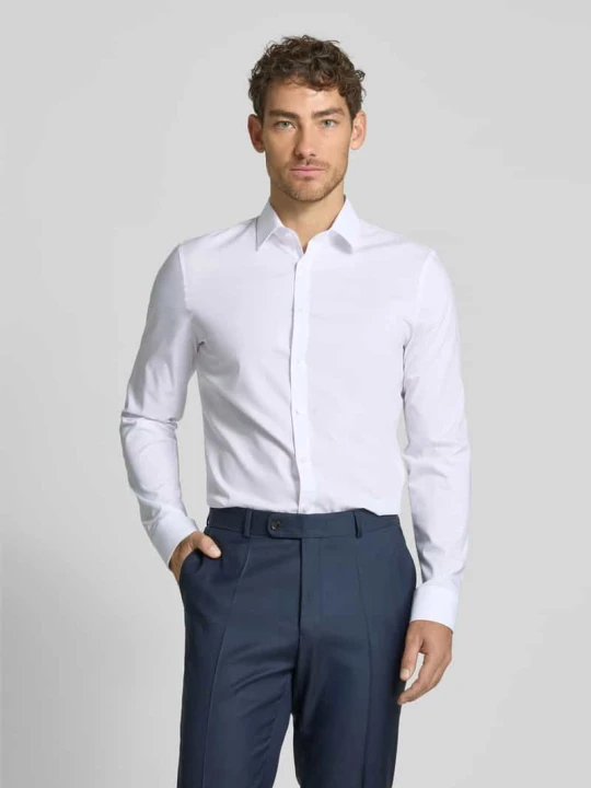 Zdjęcie produktu Koszula biznesowa o kroju super slim fit z kołnierzykiem typu kent OLYMP No. Six Biały