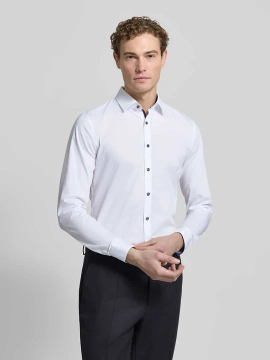 Zdjęcie produktu Koszula biznesowa o kroju super slim fit model 'Urban Kent' OLYMP No. Six Biały