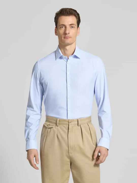 Zdjęcie produktu Koszula biznesowa Slim Fit z kołnierzykiem kent Jake*s Błękitny