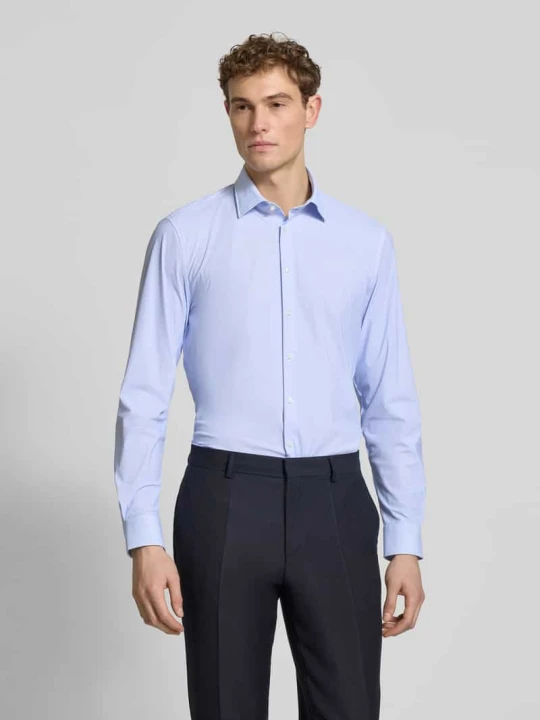 Zdjęcie produktu Koszula biznesowa Slim Fit z kołnierzykiem kent Jake*s Błękitny