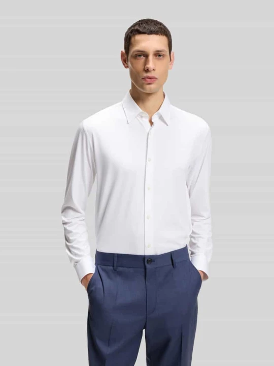 Zdjęcie produktu Koszula biznesowa w kroju slim fit z kołnierzykiem kent model 'ROAN' Boss Biały