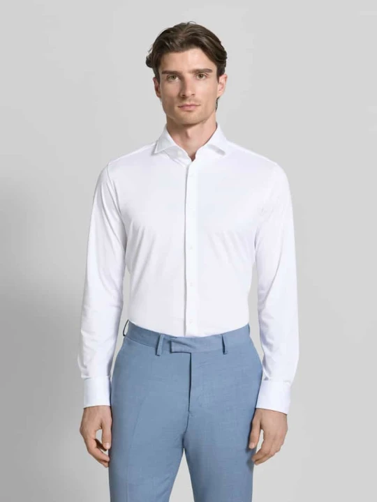 Zdjęcie produktu Koszula biznesowa w kroju slim fit z oddychającego materiału model 'P-HANK-SPREAD' Boss Biały