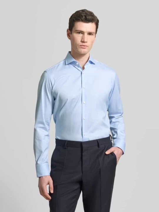 Zdjęcie produktu Koszula biznesowa o kroju regular fit z czystej bawełny model 'H_JOE-SP-C1' Boss Błękitny