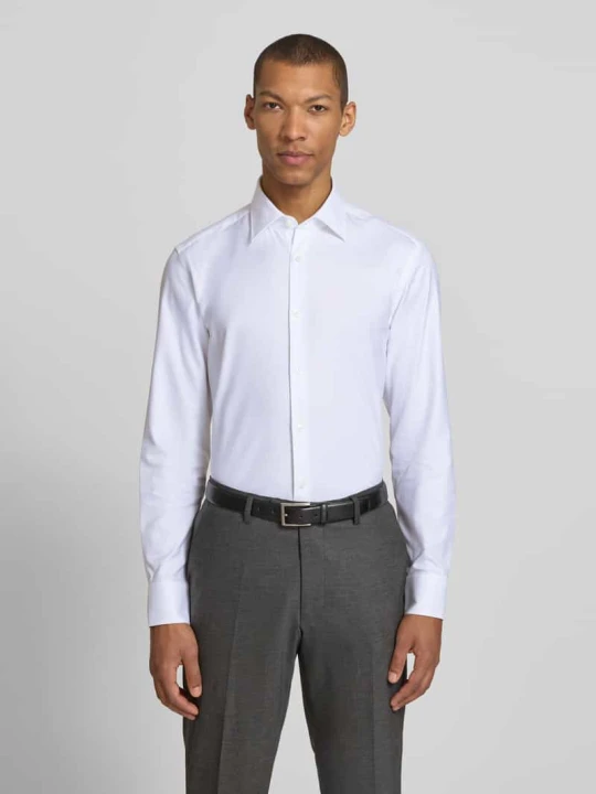Zdjęcie produktu Koszula biznesowa z czystej bawełny w kroju slim fit model 'H-HANK-K' Boss Biały