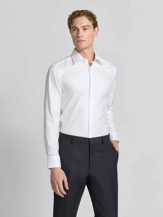 Zdjęcie produktu Koszula biznesowa z czystej bawełny w kroju slim fit model 'H-HANK-K' Boss Biały