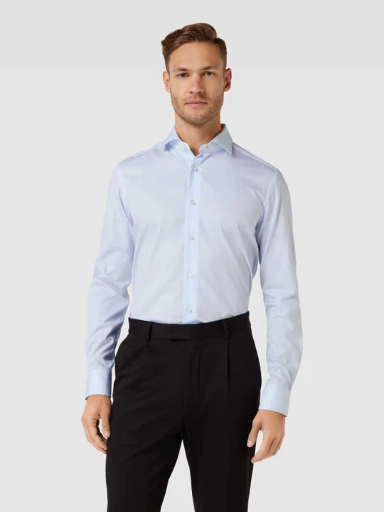 Zdjęcie produktu Koszula biznesowa z diagonalu, krój regular fit Xacus Błękitny
