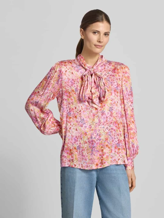 Zdjęcie produktu Koszula-bluza o kroju relaxed fit z czystej wiskozy Rich & Royal Różowy