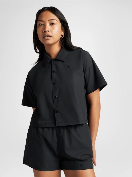 Zdjęcie produktu Koszula Button-Down Short-Sleeve Converse Converse Czarny