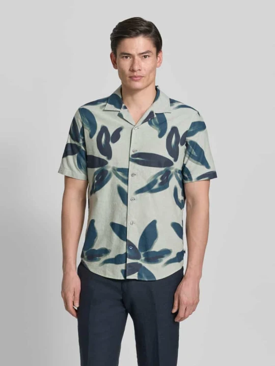 Zdjęcie produktu Koszula casual fit w stylu allover OLYMP Level 5 Oliwkowy