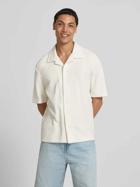 Zdjęcie produktu Koszula casual o kroju relaxed fit z czystej bawełny Calvin Klein Jeans Złamany biały