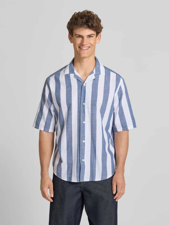 Zdjęcie produktu Koszula casual o kroju relaxed fit z czystej bawełny model 'TES' Only & Sons Jeansowy niebieski