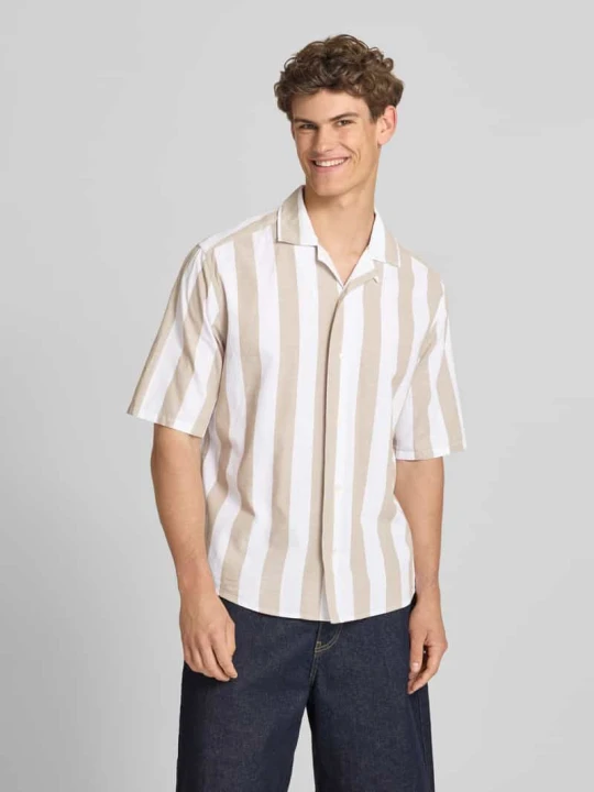 Zdjęcie produktu Koszula casual o kroju relaxed fit z czystej bawełny model 'TES' Only & Sons Beżowy