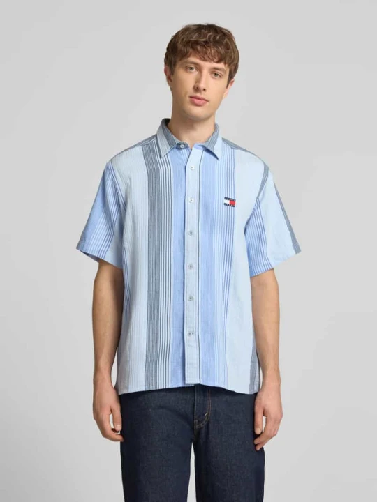 Zdjęcie produktu Koszula casual o kroju relaxed fit z czystej bawełny Tommy Jeans Jasnoniebieski