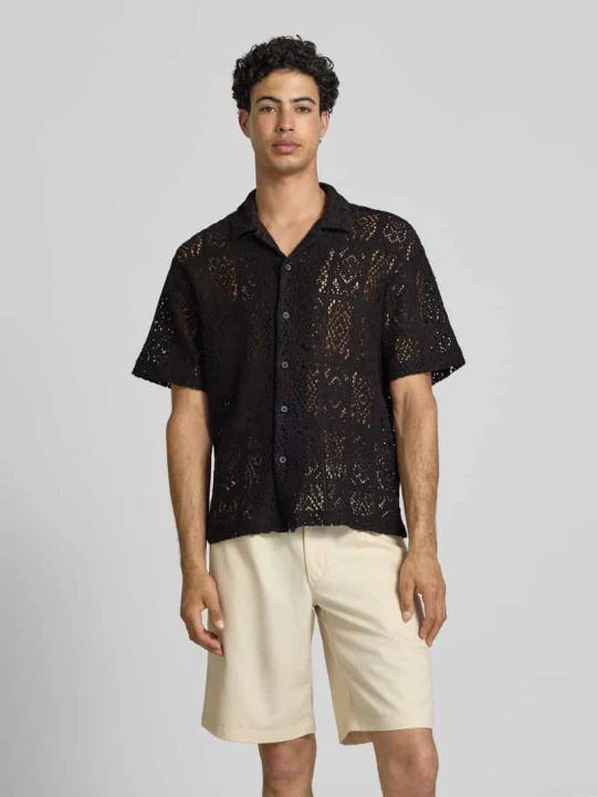 Zdjęcie produktu Koszula casual o kroju relaxed fit z mieszanki bawełny model 'AVON' Only & Sons Czarny
