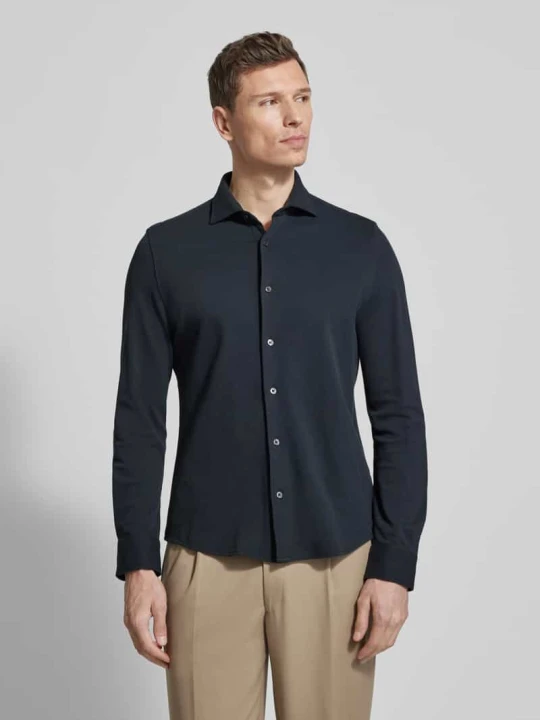 Zdjęcie produktu Koszula casual o kroju shaped fit z czystej bawełny Marc O'Polo Granatowy