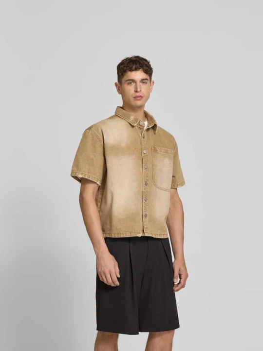 Zdjęcie produktu Koszula casual z bawełny, krój regular fit Don't Waste Culture Piaskowy