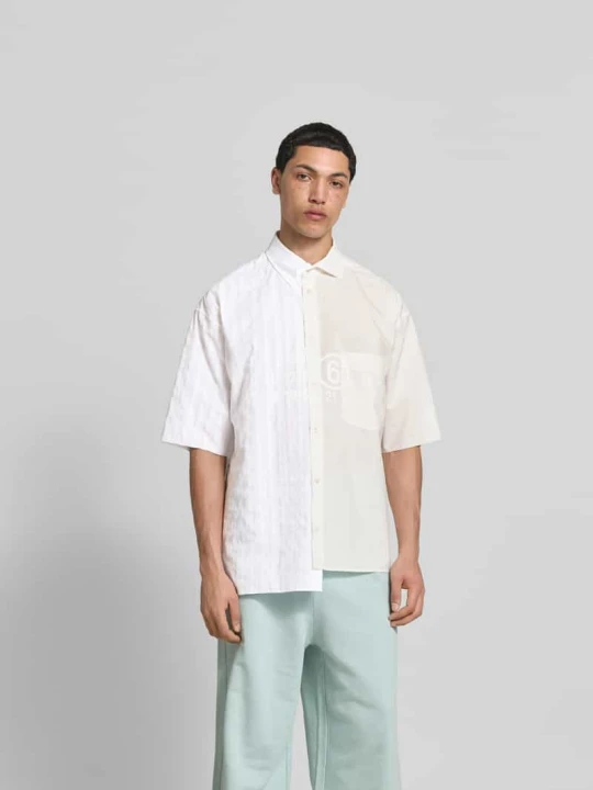Zdjęcie produktu Koszula casual z bawełny, krój regular fit MM6 Maison Margiela Biały